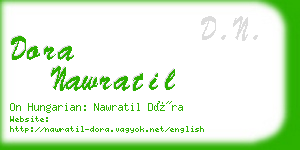 dora nawratil business card